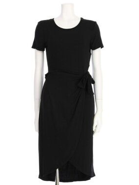 NWT Calvin Klein Black Pull-on Casual Dress Size 2 Tee-shirt Dress